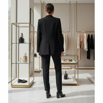 Balmain Black Wool Dress Pants Balmain