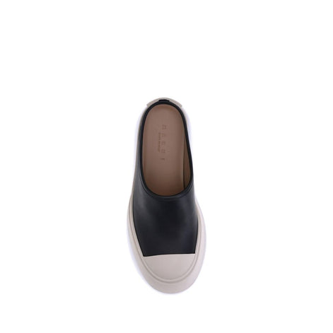 Marni Black Rubber Mules Marni