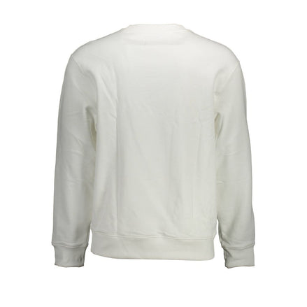 Calvin Klein White Cotton Men Sweatshirt Calvin Klein