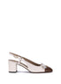Valentino Garavani White Calf Leather Bos Taurus Mid Heel Pumps Valentino Garavani