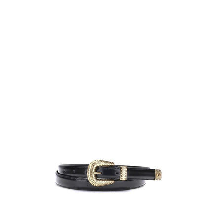 Valentino Garavani Black Calf Leather Bos Taurus Regular Belt Valentino Garavani