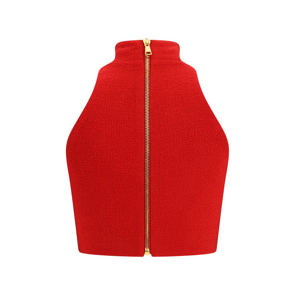 Balmain Multicolor Fleece Wool Top Balmain