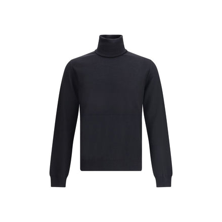 Jil Sander Black Fleece Wool Sweatshirt Jil Sander