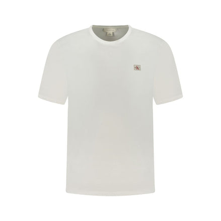 Calvin Klein White Cotton Men T-Shirt Calvin Klein