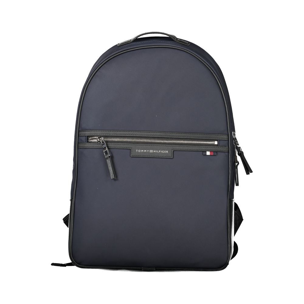 Tommy Hilfiger Blue Recycled Polyester Men Backpack Tommy Hilfiger