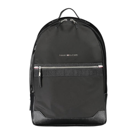 Tommy Hilfiger Black Polyester Men's Backpack Tommy Hilfiger