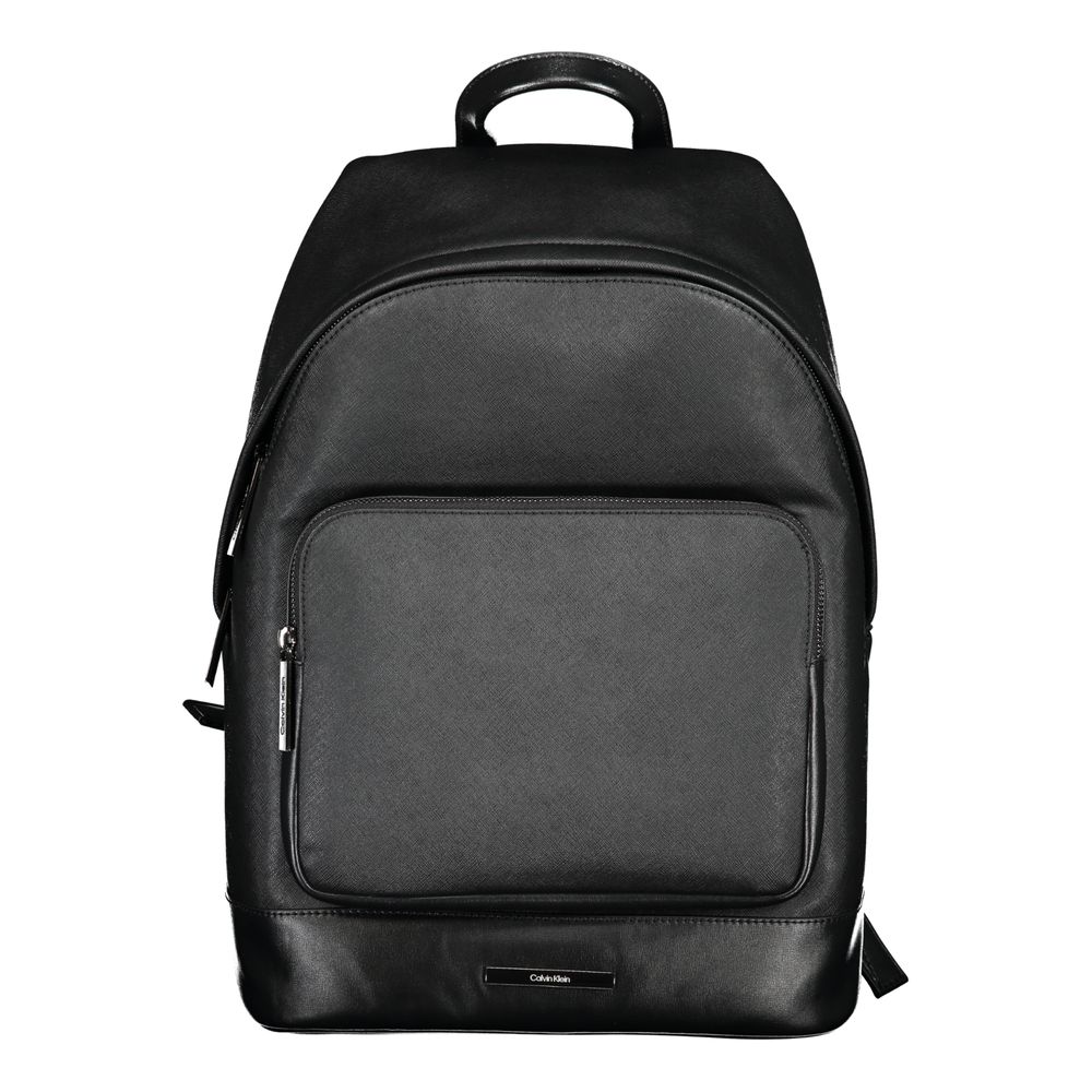 Calvin Klein Black Polyester Men Backpack Calvin Klein