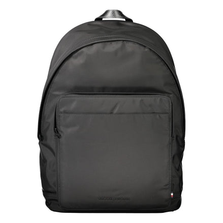 Tommy Hilfiger Black Polyester Men Backpack Tommy Hilfiger