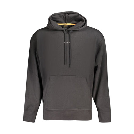 Hugo Boss Black Cotton Men's Hoodie Hugo Boss