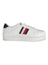 Tommy Hilfiger White Polyester Sneaker Tommy Hilfiger