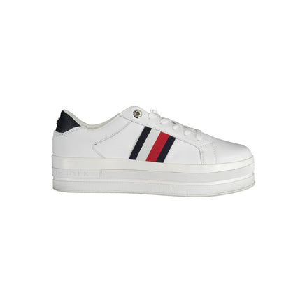 Tommy Hilfiger White Polyester Sneaker Tommy Hilfiger