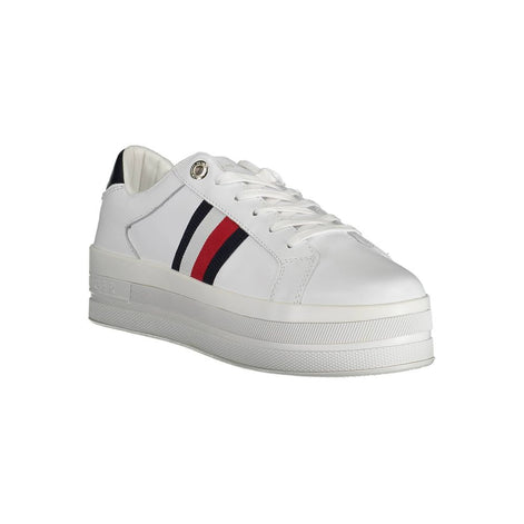 Tommy Hilfiger White Polyester Sneaker Tommy Hilfiger