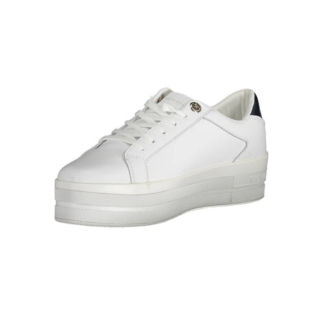 Tommy Hilfiger White Polyester Sneaker Tommy Hilfiger