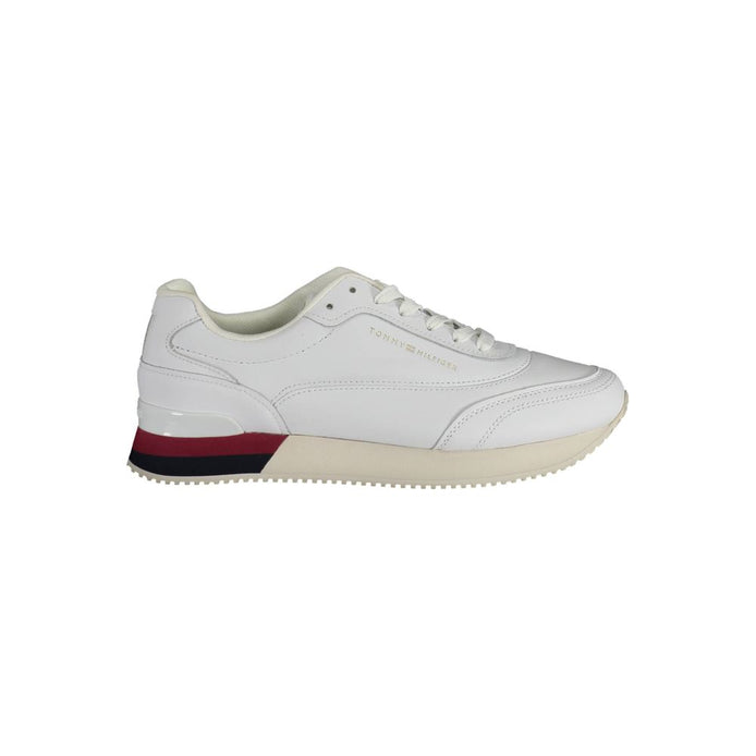 Tommy Hilfiger White Polyester Sneaker Tommy Hilfiger