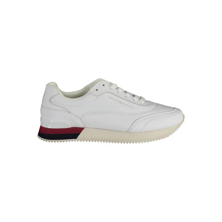 Tommy Hilfiger White Polyester Sneaker Tommy Hilfiger