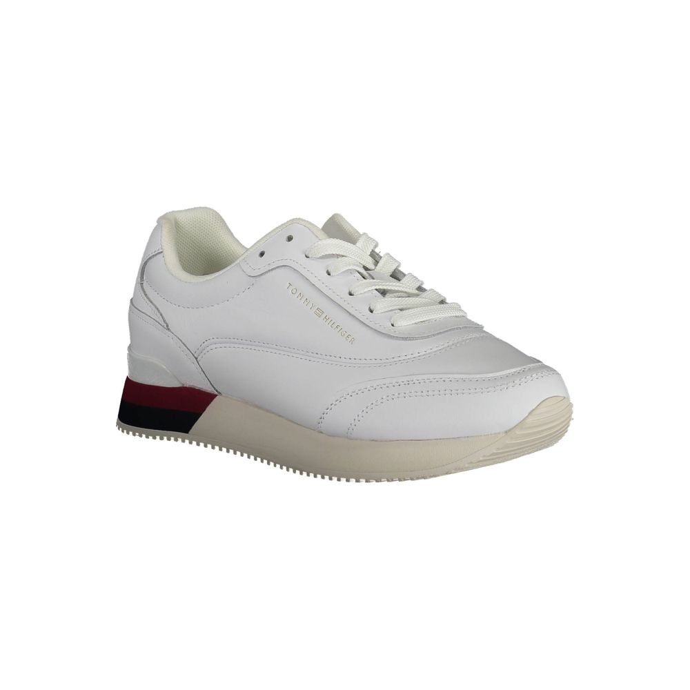 Tommy Hilfiger White Polyester Sneaker Tommy Hilfiger