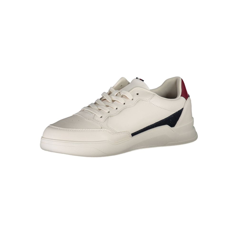 Tommy Hilfiger White Polyester Sneaker Tommy Hilfiger