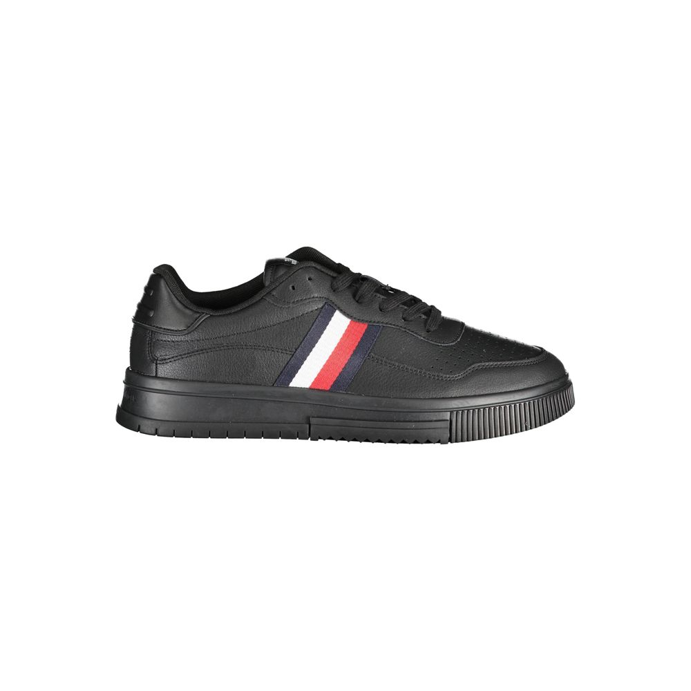 Tommy Hilfiger Black Polyester Sneaker Tommy Hilfiger