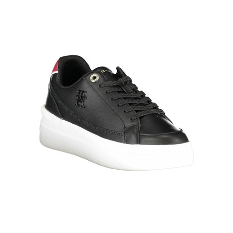 Tommy Hilfiger Black Polyester Sneaker Tommy Hilfiger