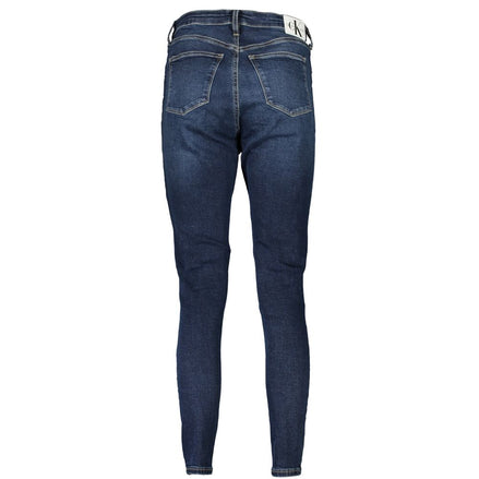 Jean Calvin Klein Blu en coton pour femme