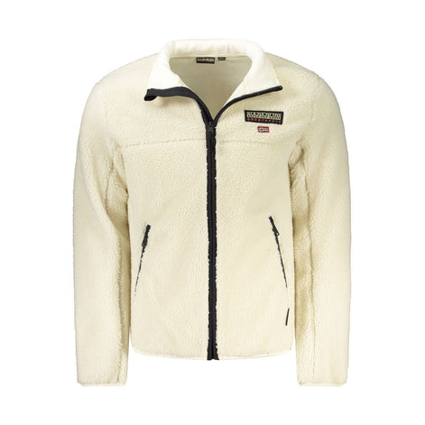 Napapijri Bianco Polyester Men Jacket Napapijri