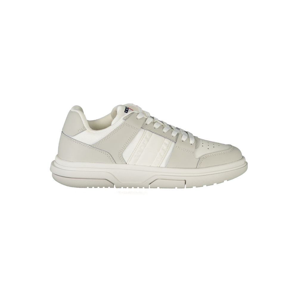 Tommy Hilfiger White Polyester Sneaker Tommy Hilfiger