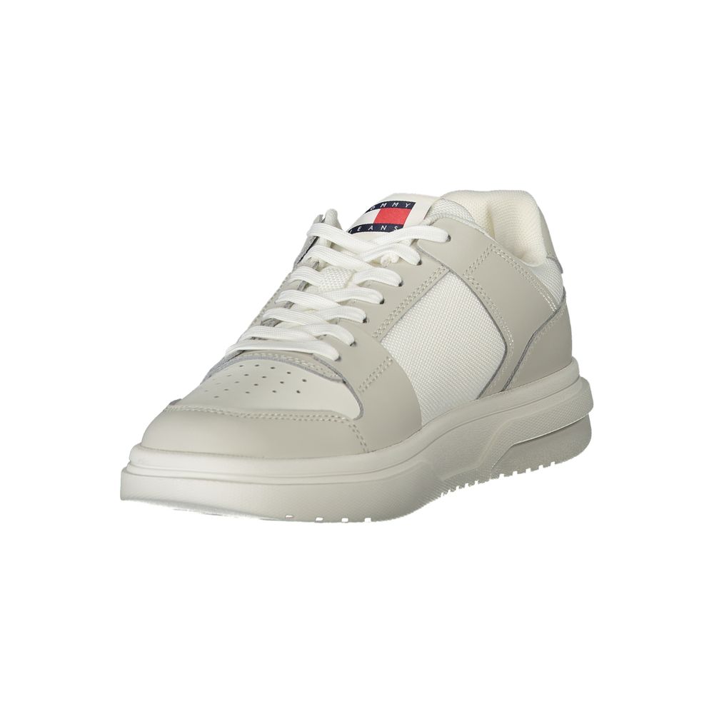 Tommy Hilfiger White Polyester Sneaker Tommy Hilfiger