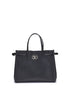 Valentino Garavani Black Calf Leather Bos Taurus Shoulder Bag Valentino Garavani