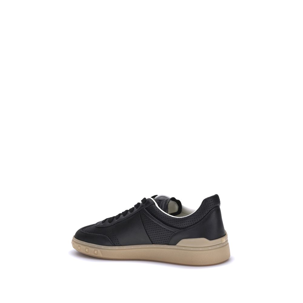 Valentino Garavani Black Rubber Low Top Sneakers Valentino Garavani