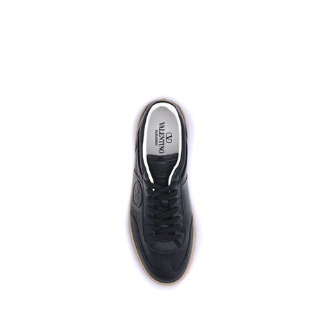 Valentino Garavani Black Rubber Low Top Sneakers Valentino Garavani