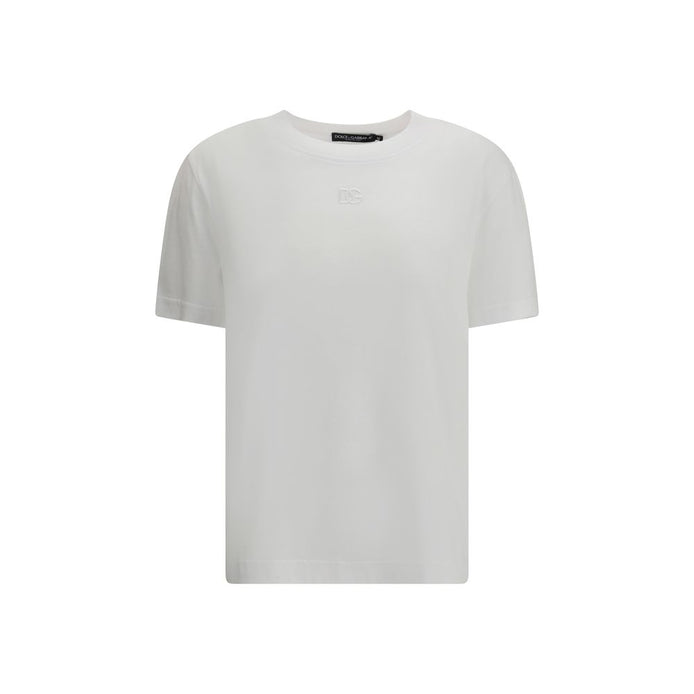 Dolce & Gabbana White Cotton T-Shirt Dolce & Gabbana