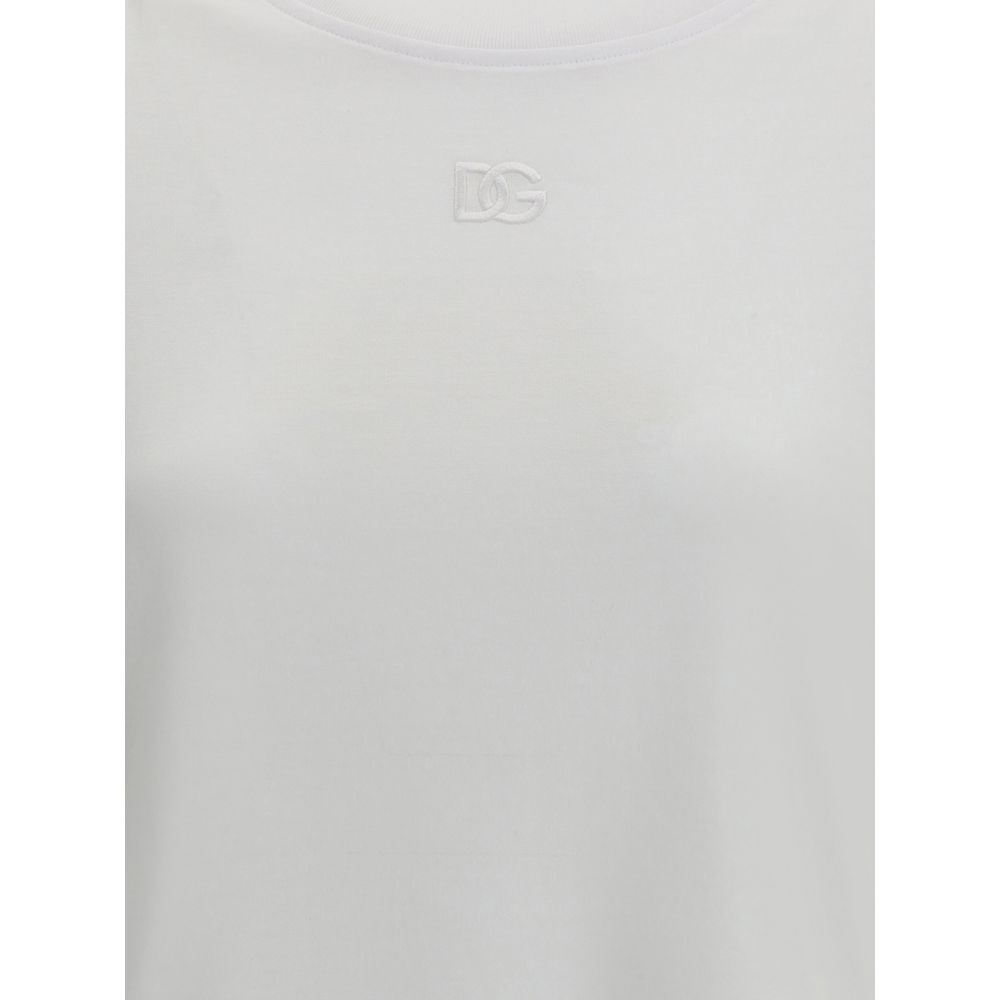 Dolce & Gabbana White Cotton T-Shirt Dolce & Gabbana