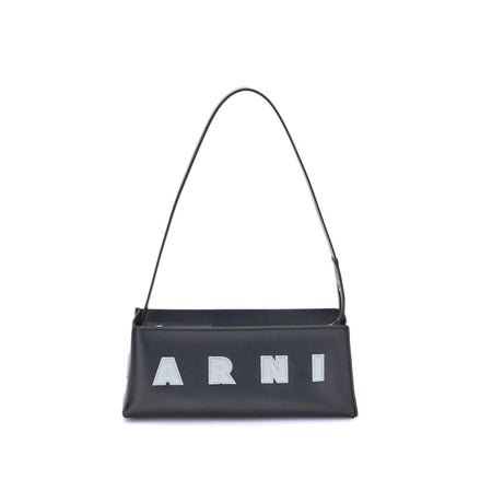 Marni Black Calf Leather Bos Taurus Shoulder Bag Marni