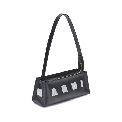 Marni Black Calf Leather Bos Taurus Shoulder Bag Marni