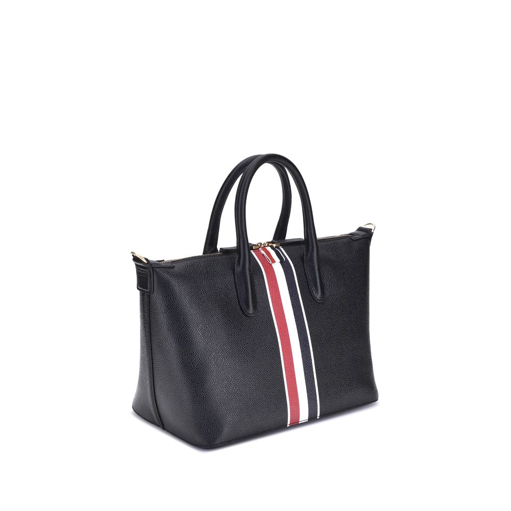Thom Browne Black Calf Leather Bos Taurus Handbag Thom Browne