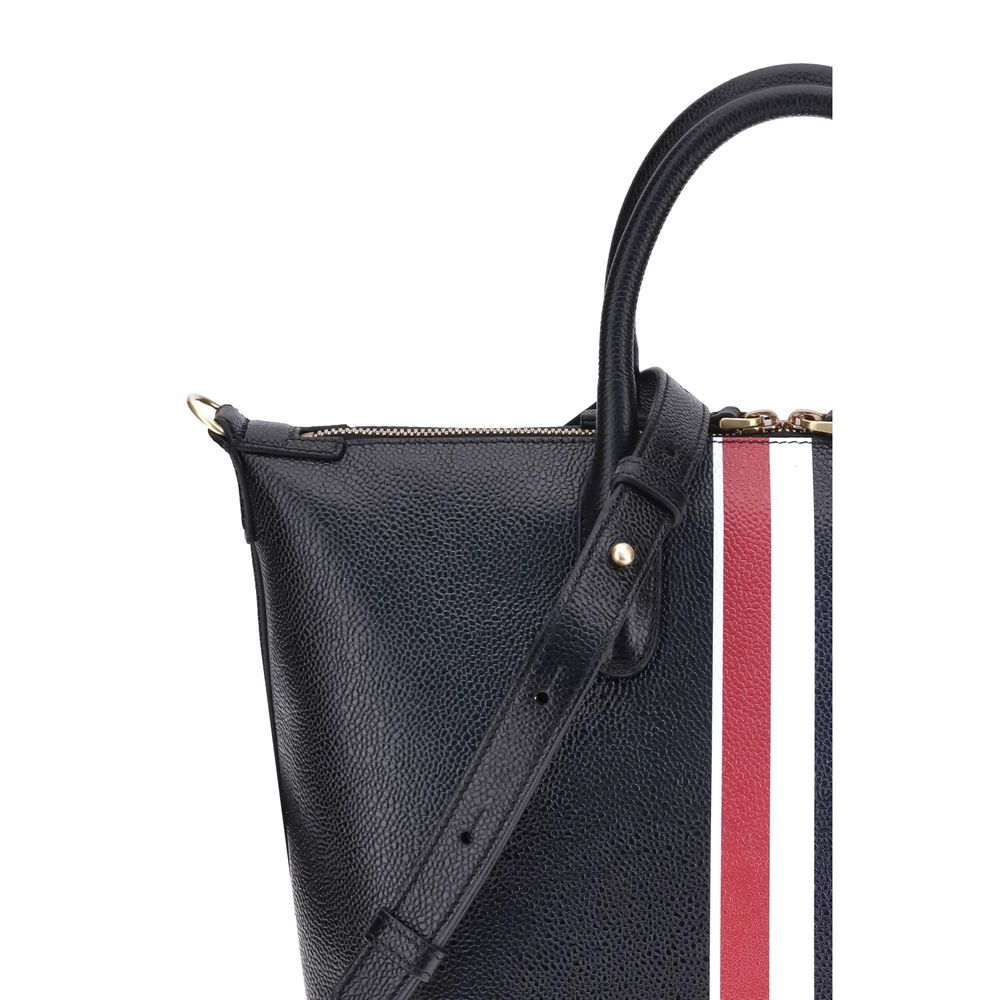 Thom Browne Black Calf Leather Bos Taurus Handbag Thom Browne