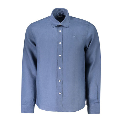 North Sails Blue Linen Shirt North Sails