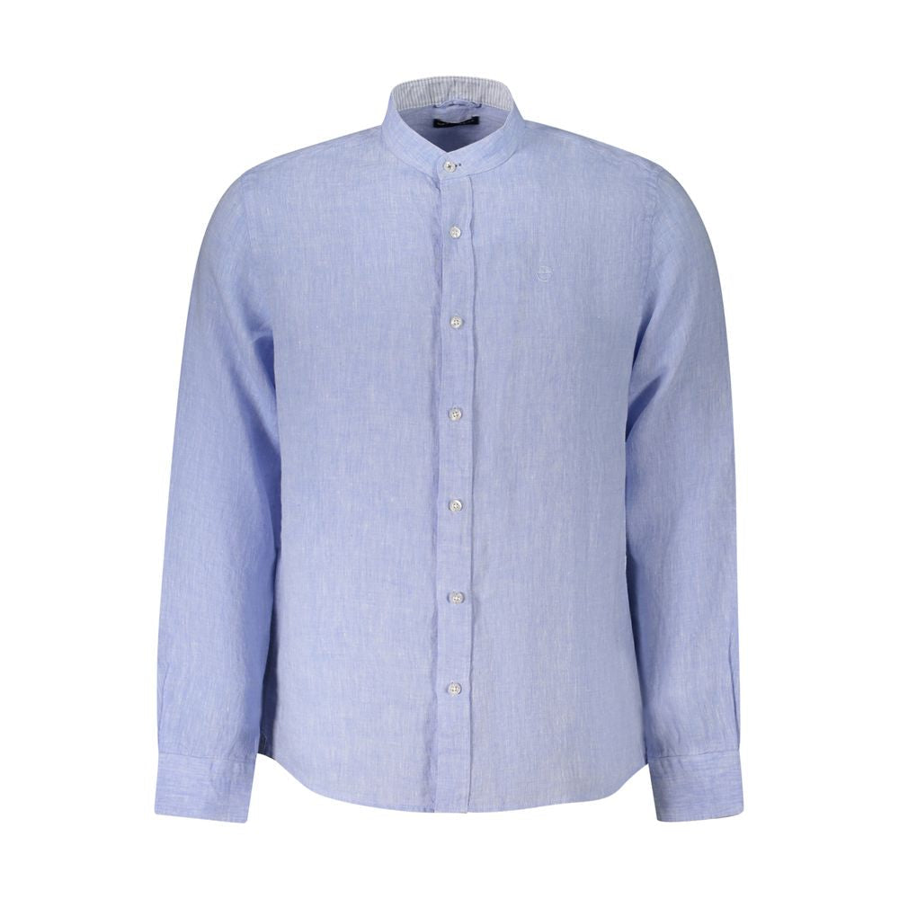 North Sails Blue Linen Shirt North Sails