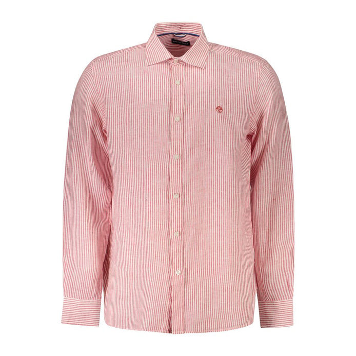 North Sails Red Linen Shirt North Sails
