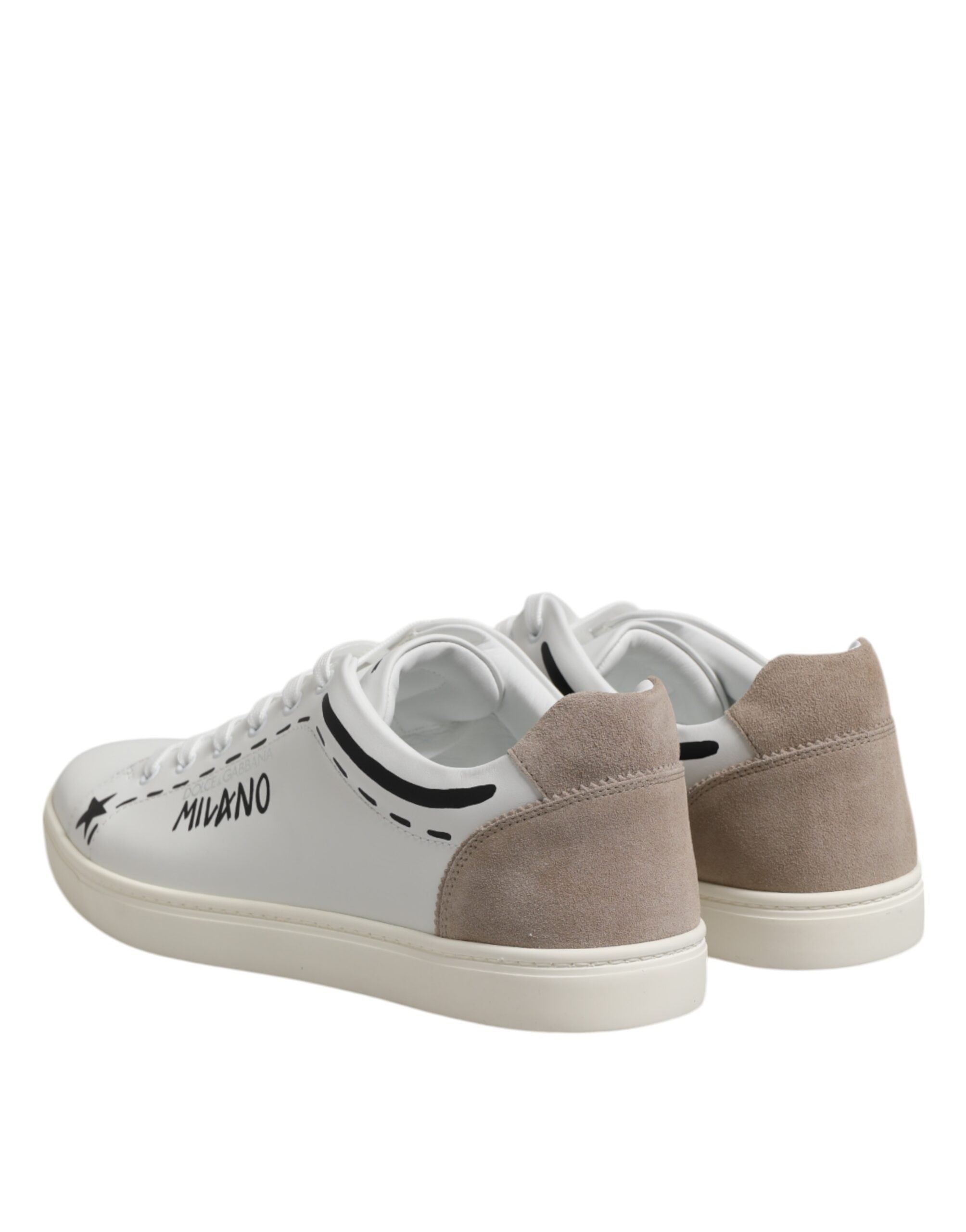 Baskets basses Dolce & Gabbana MILANO en cuir blanc