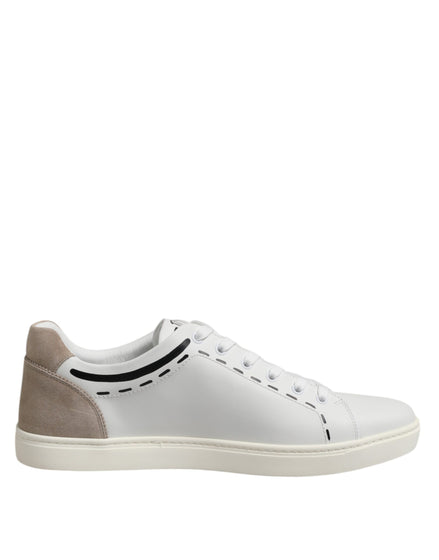 Baskets basses Dolce &amp; Gabbana MILANO en cuir blanc