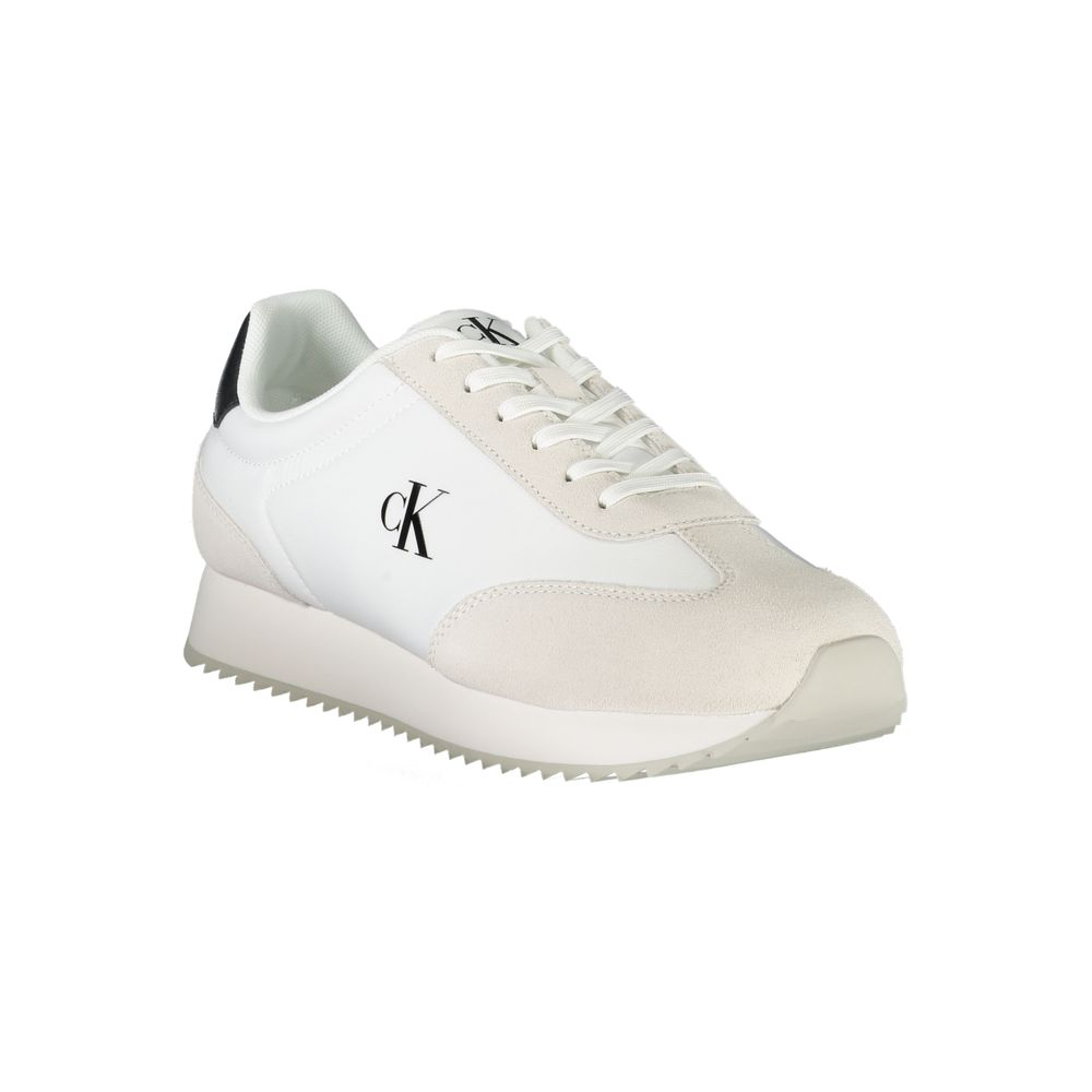 Calvin Klein White Leather Men Sneaker Calvin Klein