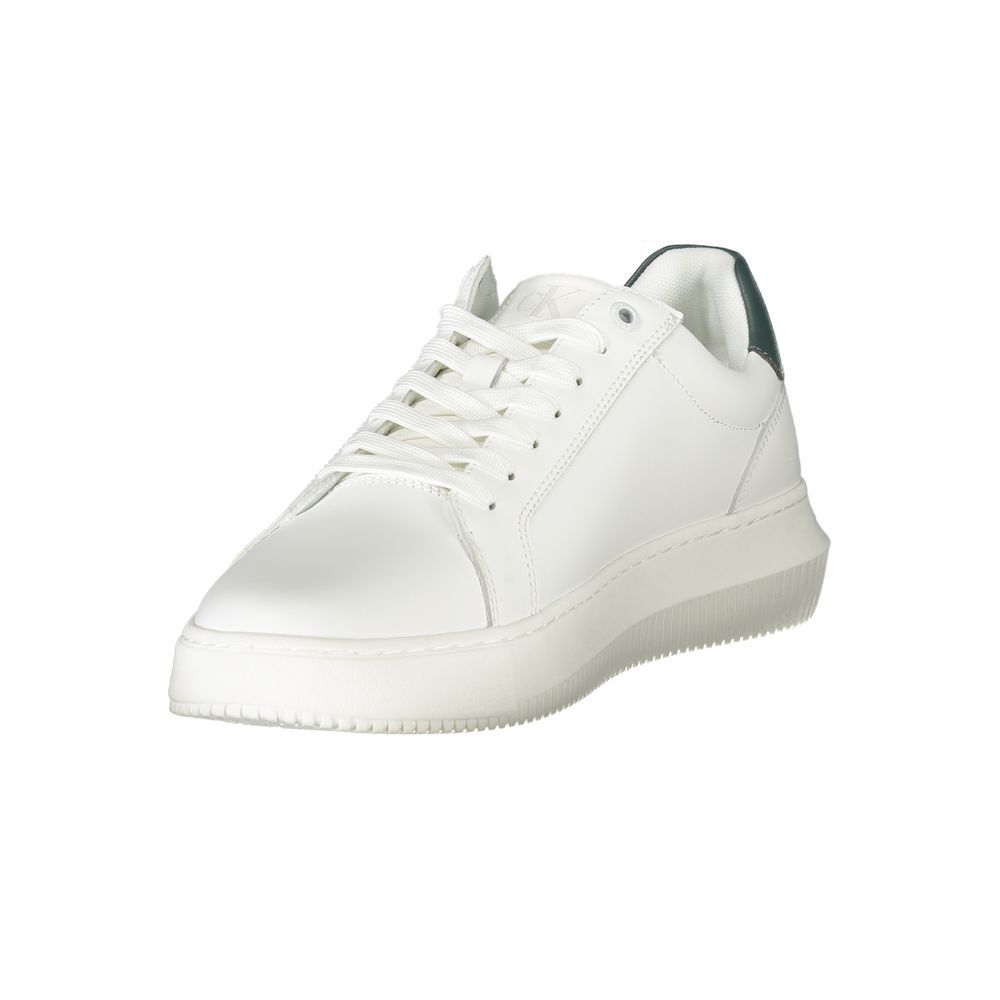 Calvin Klein White Leather Men Sneaker Calvin Klein