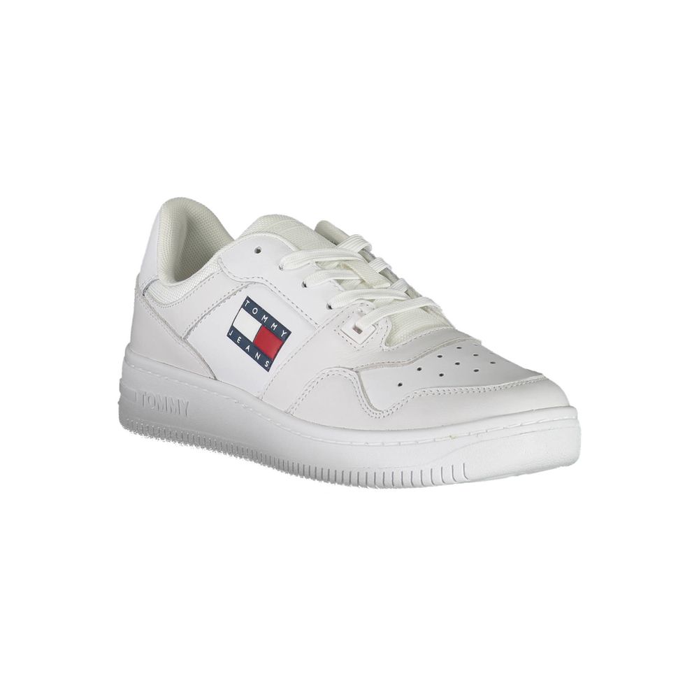 Tommy Hilfiger White Polyester Sneaker Tommy Hilfiger