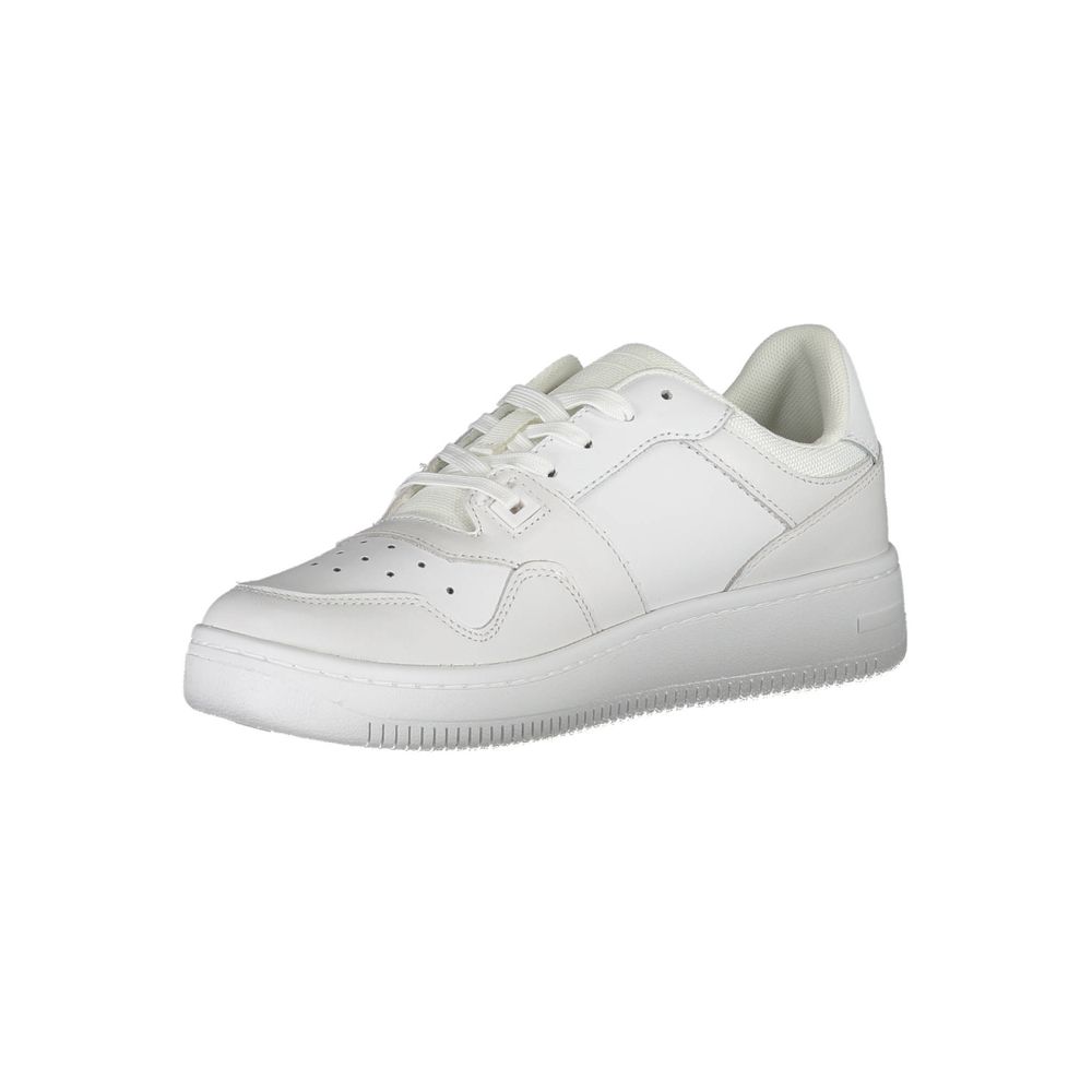 Tommy Hilfiger White Polyester Sneaker Tommy Hilfiger