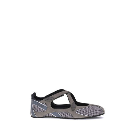 The Attico Gray Polyethylene Ballet Flats The Attico