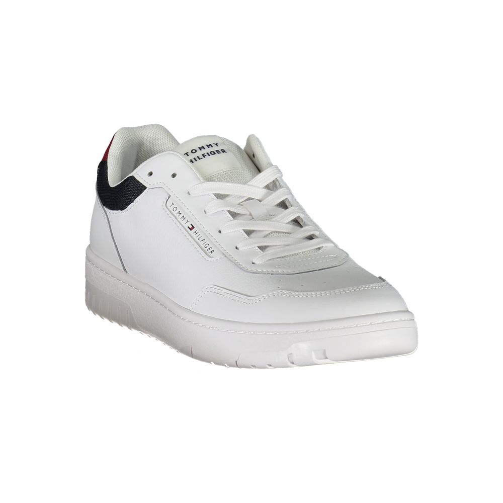 Tommy Hilfiger White Leather Sneaker Tommy Hilfiger