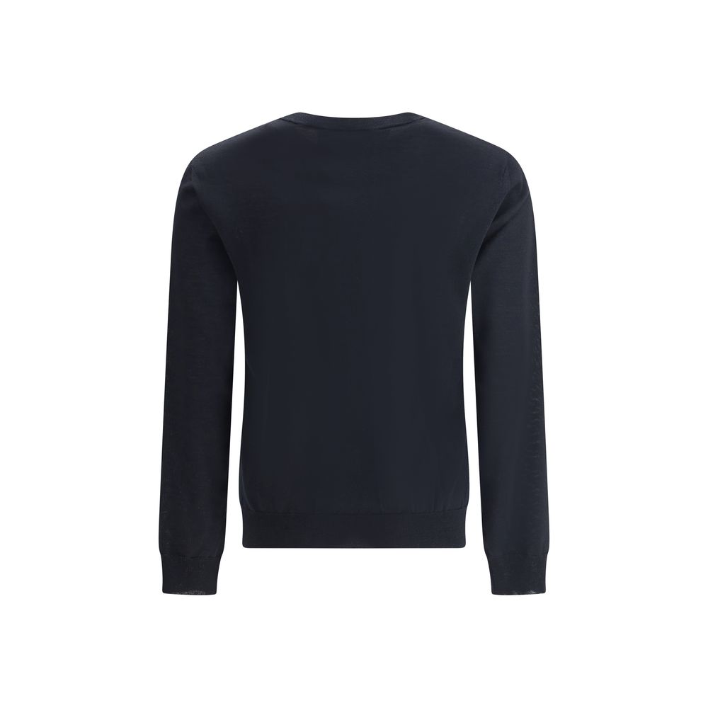 Valentino Black Fleece Wool Sweatshirt Valentino
