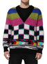 Dolce & Gabbana Multicolor Glitch Design Pullover Sweater Dolce & Gabbana
