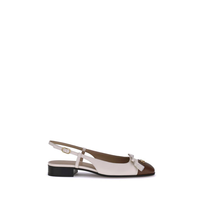 Valentino Garavani Cream Goatskin Ballet Flats Valentino Garavani